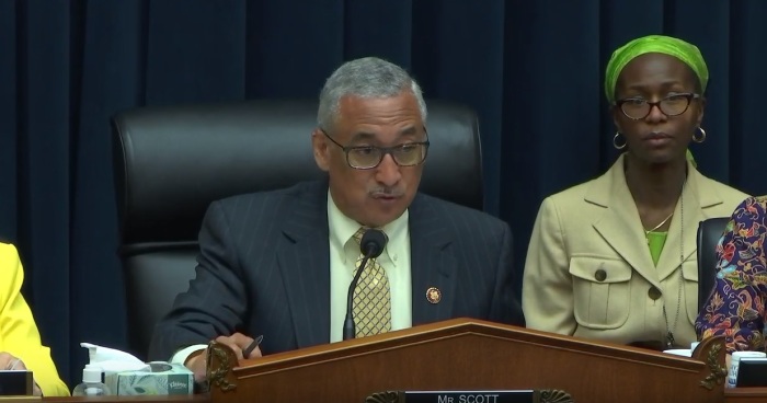 Congressman Bobby Scott of Virginia, chairman of the House Committee on Education and Labor, giving remarks at a hearing titled 'Do No Harm: Examining the Misapplication of the Religious Freedom Restoration Act' on Tuesday, June 25, 2019. 