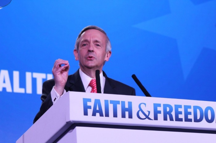 Robert Jeffress, pastor of First Baptist Dallas, speaks at the Faith & Freedom Coalition's Road to Majority Conference in Washington, D.C. on June 29, 2019.