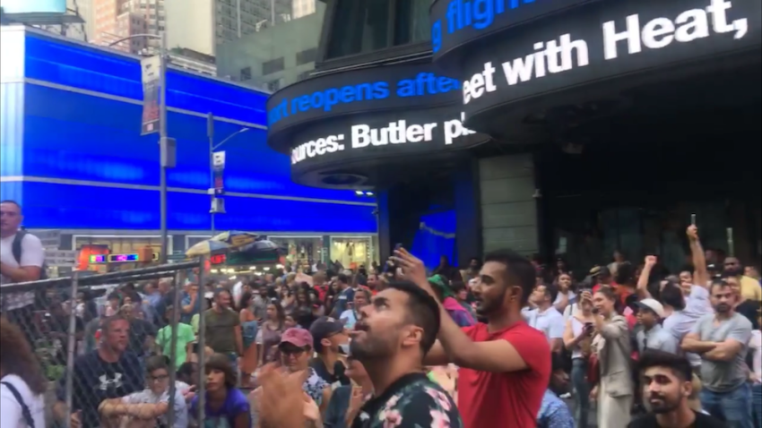 Jesus Week, Times Square, N.Y. June 29, 2018.