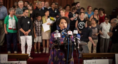 The Rev. Kaji Douša, senior pastor of The Park Avenue Christian Church, a New York City-based congregation of the Christian Church (Disciples of Christ) and the United Church of Christ.