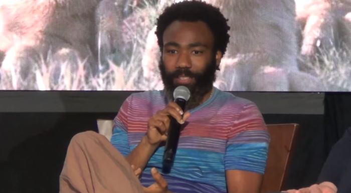 Donald Glover at the Global Press Conference for Disney's 'The Lion King.'