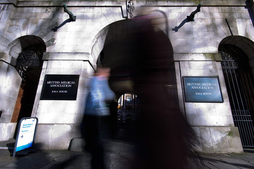 An exterior view of the British Medical Association headquarters "BMA House" on February 11, 2016, in London, England. 