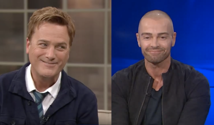Stars of the upcoming film Michael W. Smith and Joey Lawrence 