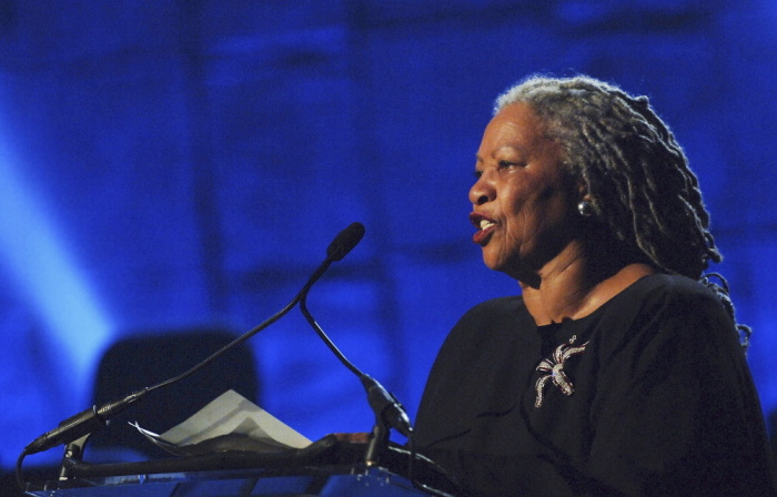 Toni Morrison performs at the Jazz At Lincoln Centers Concert For Hurricane Relief at the Rose Theater at Jazz at Lincoln Center on September 17, 2005 in New York City.