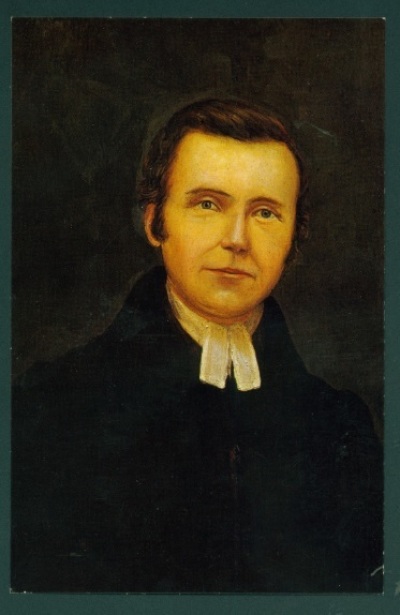 A portrait of Philip Embury (1728-1775), an eighteenth century preacher from Ireland who helped found Methodism in America. 