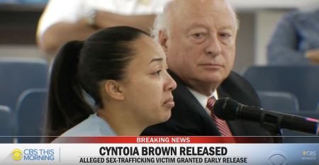 Cyntoia Brown, alleged sex trafficking victim, released from prison, 2019