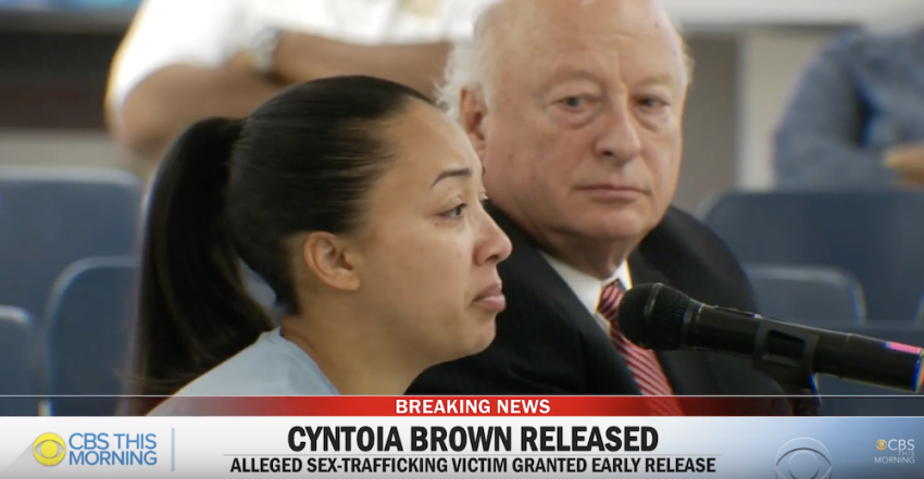 Cyntoia Brown, alleged sex trafficking victim, released from prison, 2019