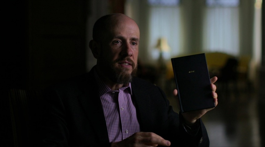 Author and journalist Jeff Sharlet speaking about his experiences with the secretive Christian community at Ivanwald in the Netflix documentary series "The Family," which was released on August 9, 2019. 