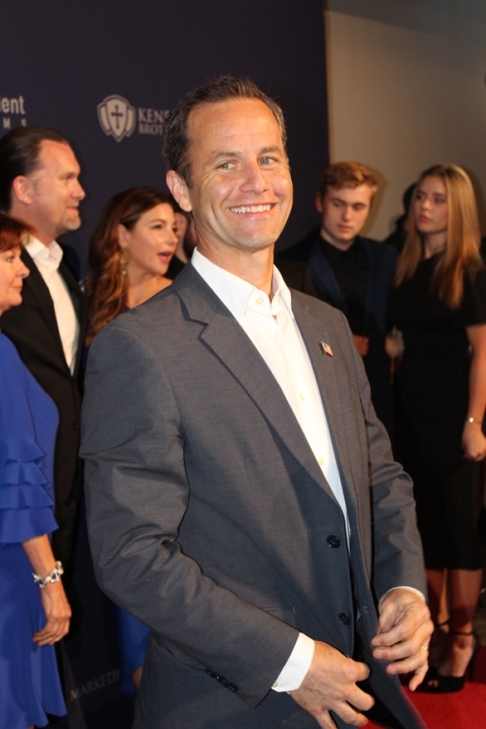 Kirk Cameron attends the red carpet premiere of 'Overcomer' in Atlanta on August 15, 2019.