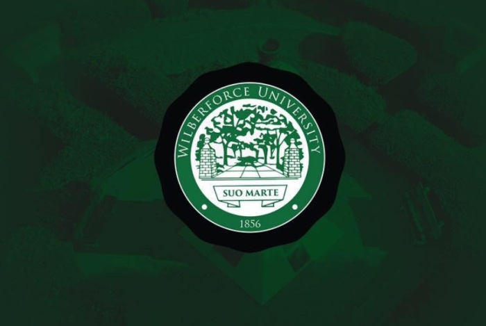 The logo of Wilberforce University, based in Ohio. 