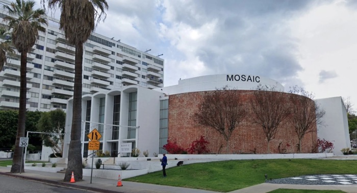 The Mosaic Church in Hollywood, the property that once belonged to the Fifth Church of Christ, Scientist of Los Angeles, California as seen via Google Maps Street View.