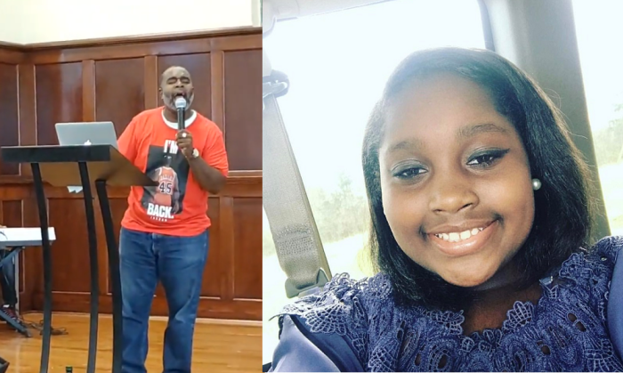 Pastor Eugene Leonard Jr., founder and senior pastor at The Life Center: Anniston & Auburn in Alabama, sings praises to God just two days after his daughter, Ramiah Leonard, 10, died in a crash on Friday August 30, 2019.