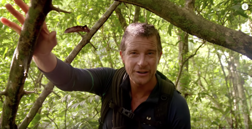 Bear Grylls appears in a clip from "You vs. Wild," a Netflix interactive series published on Mar 27, 2019.