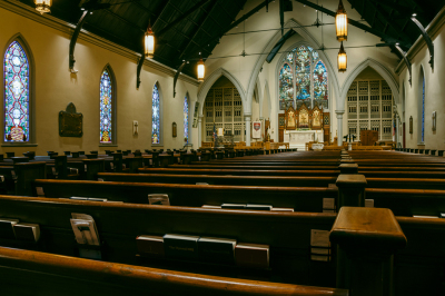 Calvary Episcopal Church in downtown Memphis is one of the oldest churches in Tennessee. 