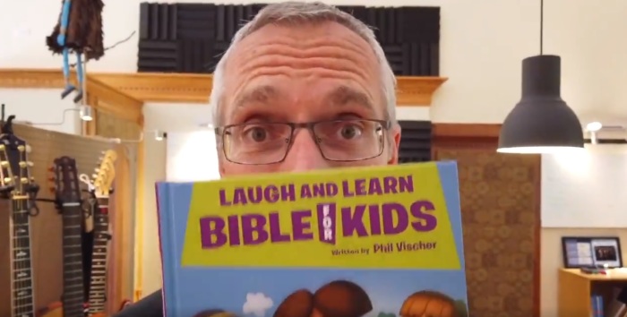 Phil Vischer, creator of the Christian cartoon series 'VeggieTales,' announcing new kids Bible on Sept. 10, 2019. 