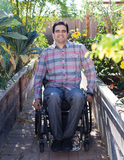 Author Mario DeMatteo survived a tragic diving accident that left him with a broken neck and permanently paralyzed.