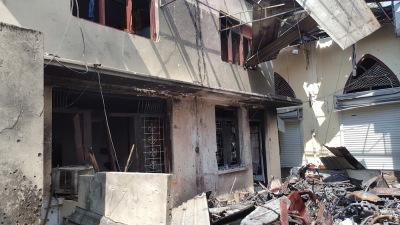 Zion Evangelical Church in Sri Lanka was destroyed by a suicide bomber in April 2019.