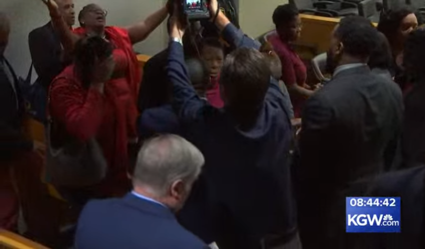 Allison Jean, the mother of the late Botham Jean praises God in court after her son's killer, ex-police officer Amber Guyger is found guilty of murder.