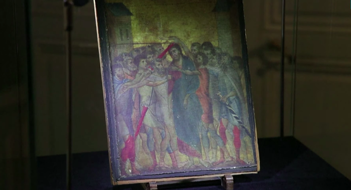 A rare painting from the Italian master Cimabue was found hanging in the kitchen of a woman outside Paris.