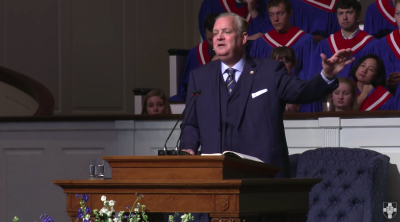 Southern Baptist Theological Seminary President Albert Mohler Jr. delivers a chapel address at Southern Seminary on Oct. 15, 2019.