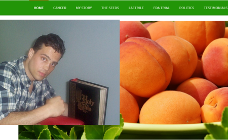 Devout Christian and former world arm wrestling champion Jason Vale, 51 (pictured in younger days) appears on his "Apricots from God" website.
