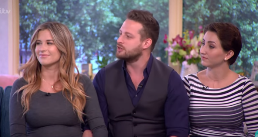 A polyamorous throuple is interviewed on ITV in 2017.