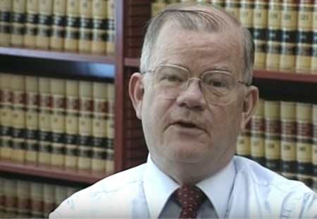 Phillip E. Johnson, a professor and author credited with helping to found the modern Intelligent Design movement, in an interview uploaded to YouTube by the Access Research Network in 2014.