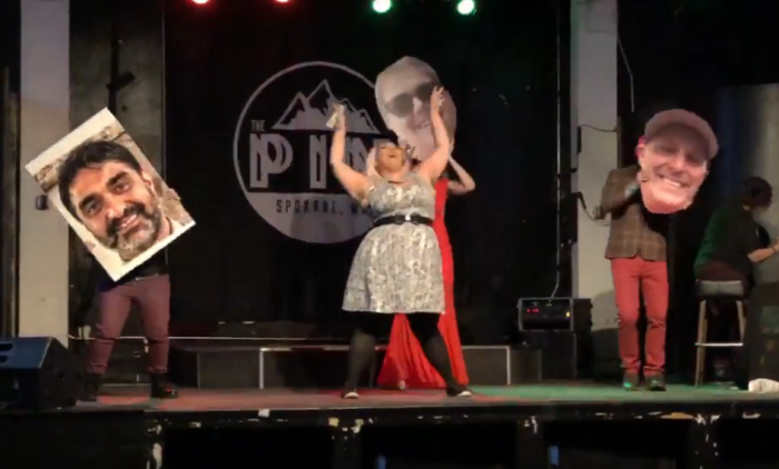 A drag show fundraiser for Planned Parenthood featured an 'auction' where pastors and Christian activists were mocked on stage in Spokane, Washington, on Oct. 30, 2019.
