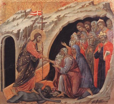"Descent to Hell" by Duccio di Buoninsegna (1255–1319), between 1308 and 1311.