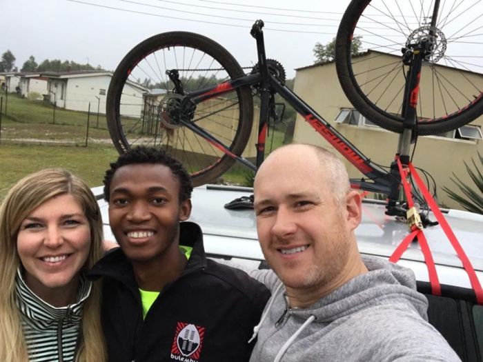 Late missionaries Brendan Perrott, 33 (R), his wife Melissa, 32, (L), and their orphan charge Sabelo Sibeko died in a crash on November 3, 2019.