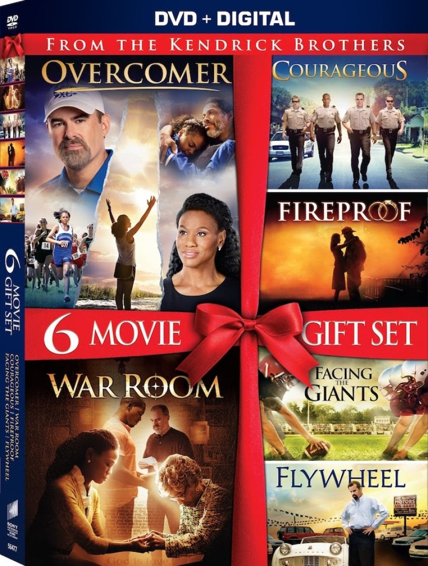 "Overcomer" on DVD home entertainment and new 6 movie gift set, 2019