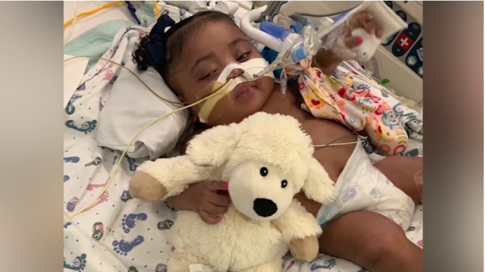 Tinslee Lewis, 9-month-old child on life support in Dallas. 