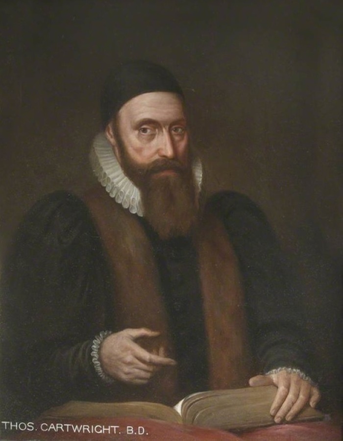 A nineteenth century painting of Presbyterian leader and Cambridge professor Thomas Cartwright (1535-1603). 