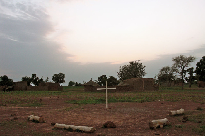 Burkina Faso Christian Church at Tibin village near Ziniaré in the province of Oubritenga, Burkina Faso, on October 9, 2013.