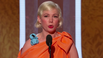 Atress Michelle Williams used her platform to promote abortion at the Golden Globes Sunday, January 5, 2020.