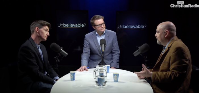 Glen Scrivener and Matt Dillahunty debate the topic 'Morality: Can atheism deliver a better world?' on the show 'Unbelievable?' on Jan. 10, 2020. 