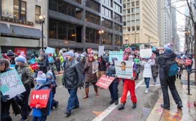 The Chicago March for Life, a pro-life rally attended by thousands that took place on Saturday, Jan. 12, 2020. 