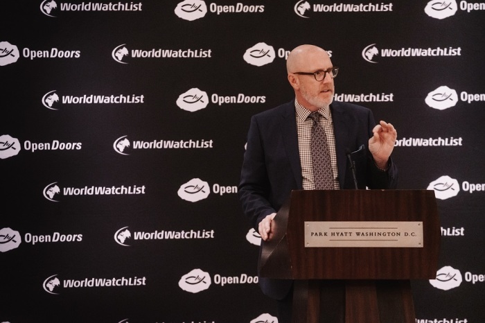 David Curry, president and CEO of Open Doors USA, addresses the rise of global Christian persecution at the 2020 Open Doors’ World Watch List press conference.