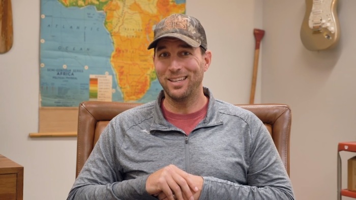 Adam Wainwright speaks in an introductory video to his online Bible reading plan. 
