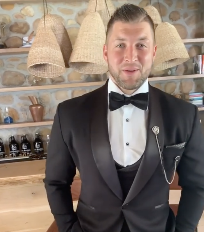 Tim Tebow on his wedding day, Cape Town, South Africa Jan 20, 2020