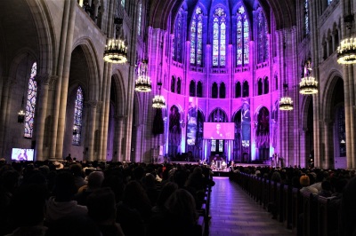 Hundreds of people showed up for the MLK NOW 2020 event celebrating the legacy of Dr. Martin Luther King Jr. at the historic Riverside Church in Manhattan, N.Y., on January 20, 2020.