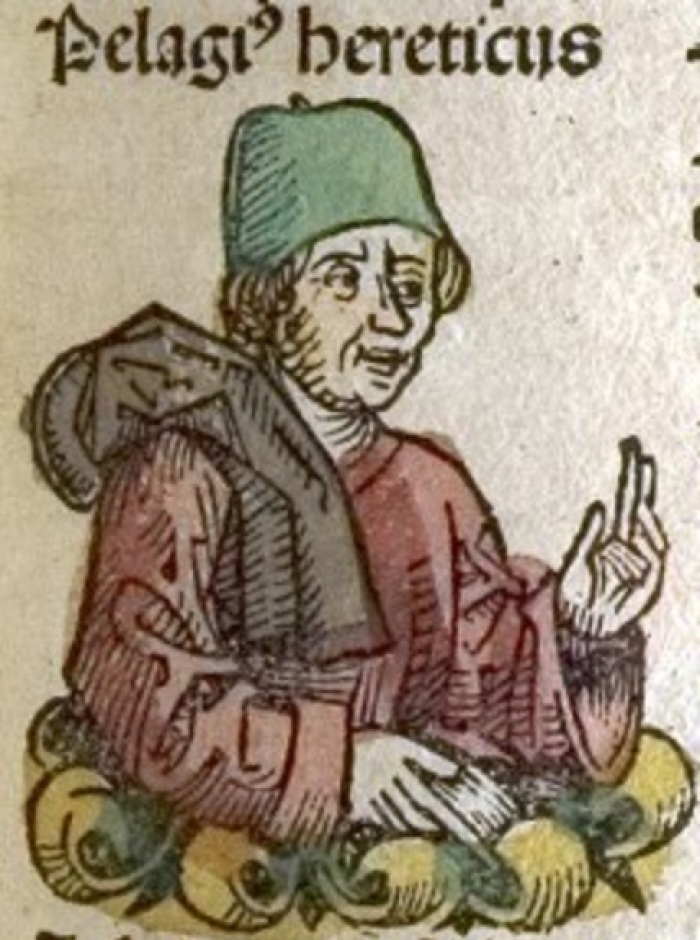 A fifteenth century picture of early church heretic Pelagius, who was excommunicated in AD 417. 