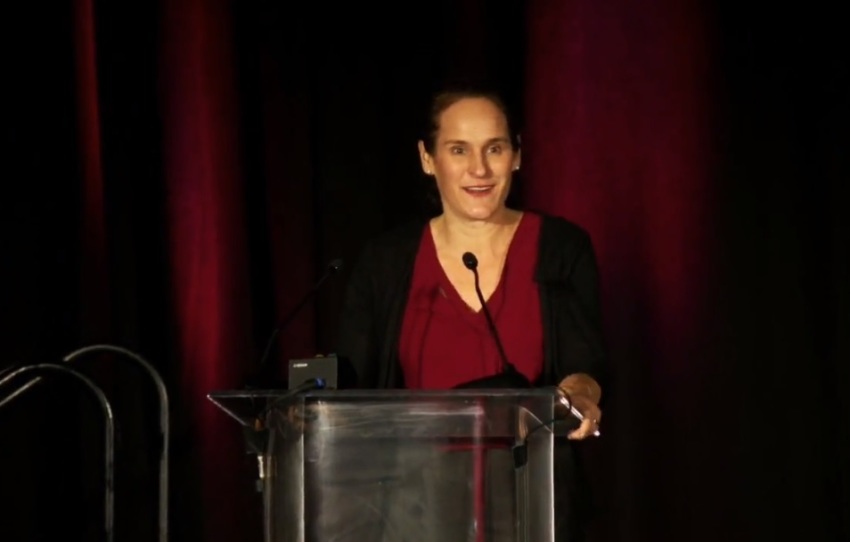 Erika Bachiochi, a fellow with the Ethics and Public Policy Center, gave the keynote address at the March for Life conference held at the Renaissance D.C. Downtown Hotel in Washington, D.C., Jan. 23, 2020. 