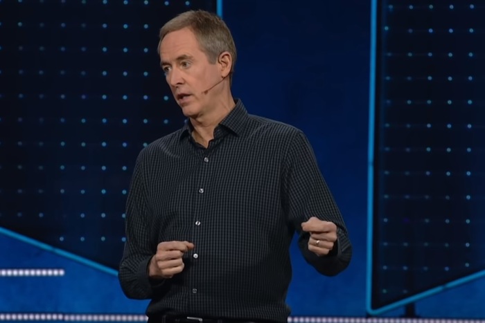 North Point Community Church Senior Pastor Andy Stanley preaching the first part of a sermon series titled “Talking Points: The Perfect Blend of Politics & Religion' on Jan. 12, 2020.