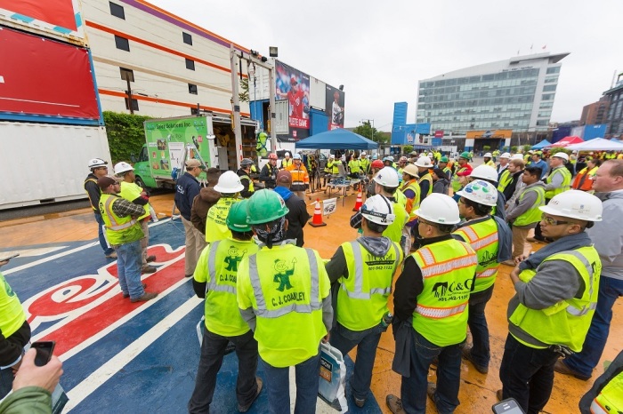 A National Safety Stand-Down event at National's Ballpark Fairgrounds in Washington, D.C., on May 5, 2016