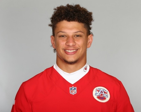 Patrick Mahomes, quarterback for the Kansas City Chiefs.