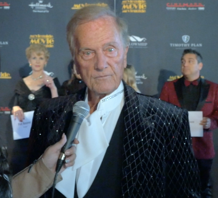 Pat Boone on the red carpet at the 2020 Movieguide Awards in Hollywood, California, on Jan. 24, 2020.