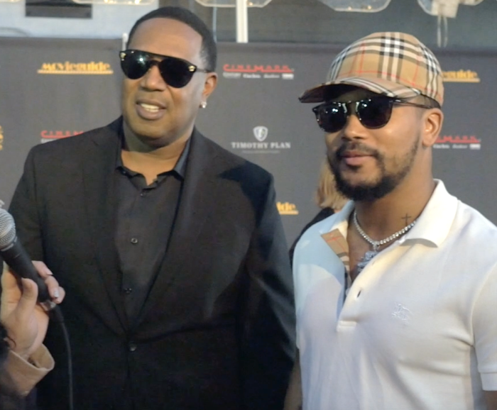 Mastor P and Romeo Miller on the redcarpet of the Movieguide Awards in Hollywood, California, Jan. 24 2020.