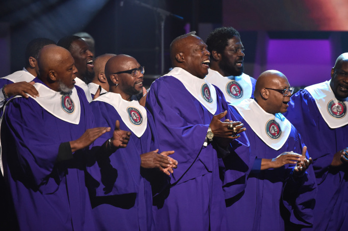The NFL choir at the 2020 Superbowl Gospel Celebration.