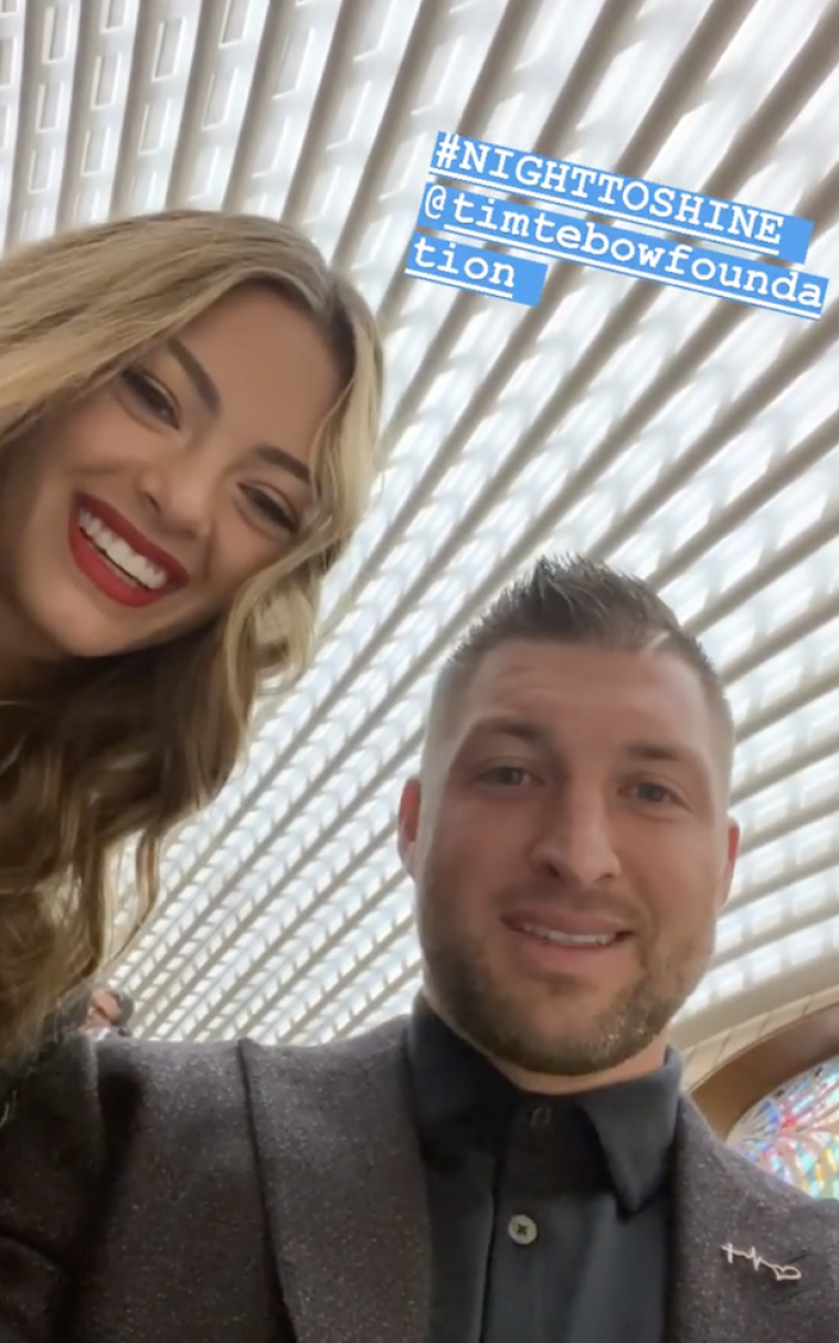 Tim Tebow and Demi-Leigh Nel-Peters 